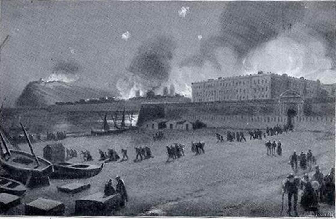 mhistoriacat's tweet photo. #taldiacomavui de 1842 per sufocar una revolta popular el general Espartero va bombardejar  #BCN des de #Montjuïc https://t.co/kSr19uHkbv