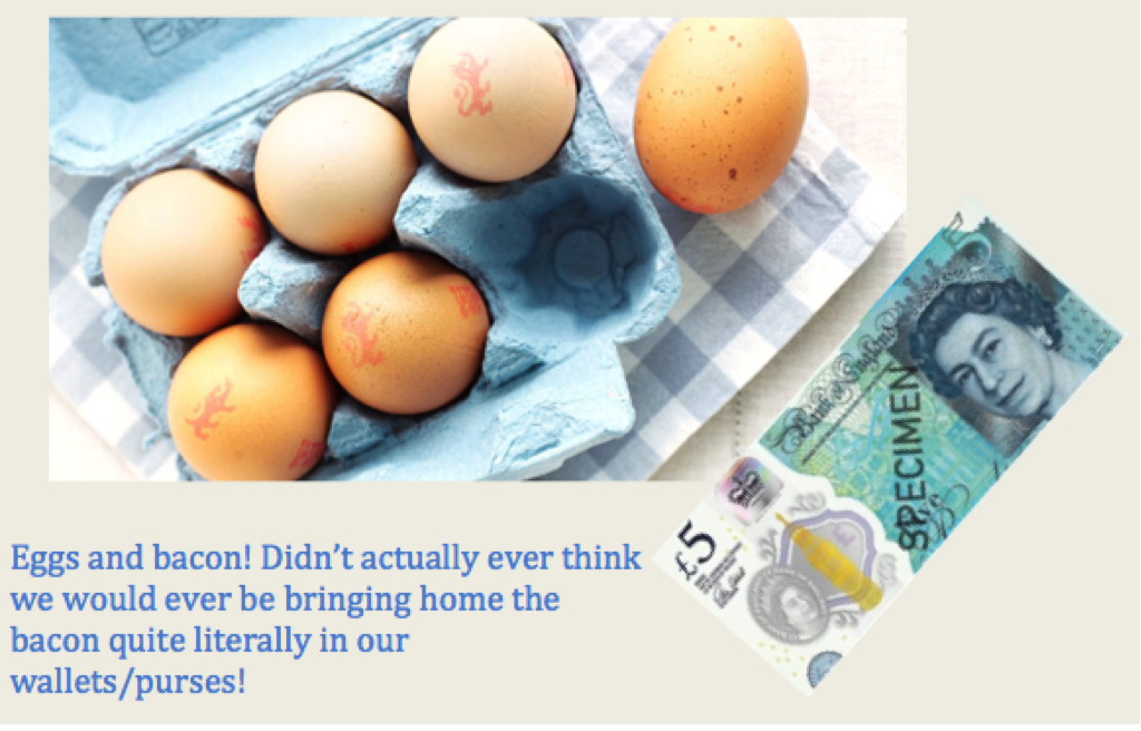 adlestate's tweet image. Heard of bringing home the bacon? Didn’t think we were literally going 2 be bringing home the bacon. ow.ly/hMhC306LxPL #FivePoundNotes