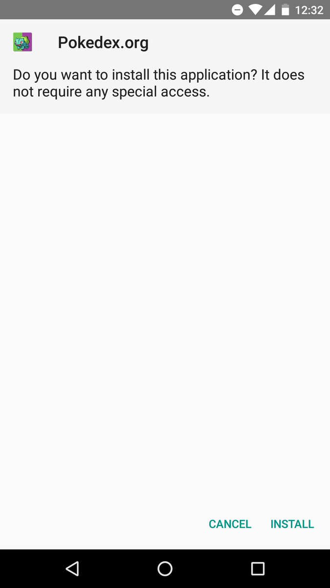 Pokedex.org PWA install prompt