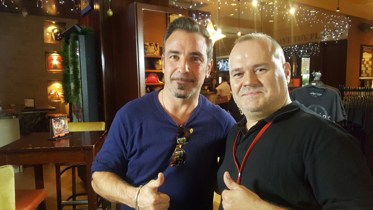 Con Jordi de OBK en Hard Rock Cafe