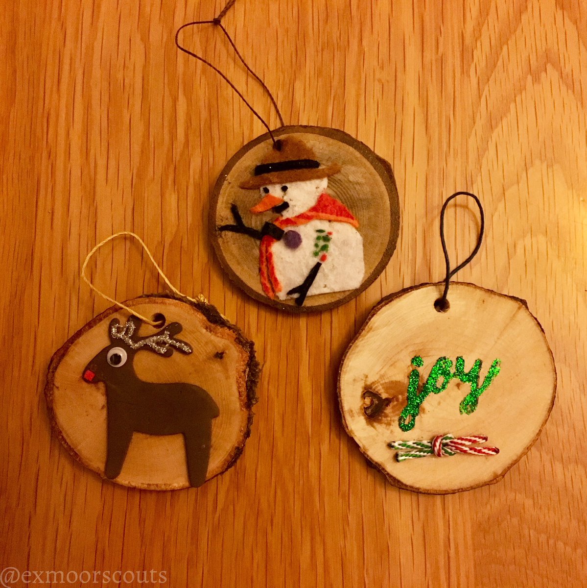 exmoorscouts's tweet photo. Our range of handmade decorations will also be on sale at Dunster by Candlelight! 🎄#iscout #scoutysnowman @SomersetScouts https://t.co/IIcmVNskRT