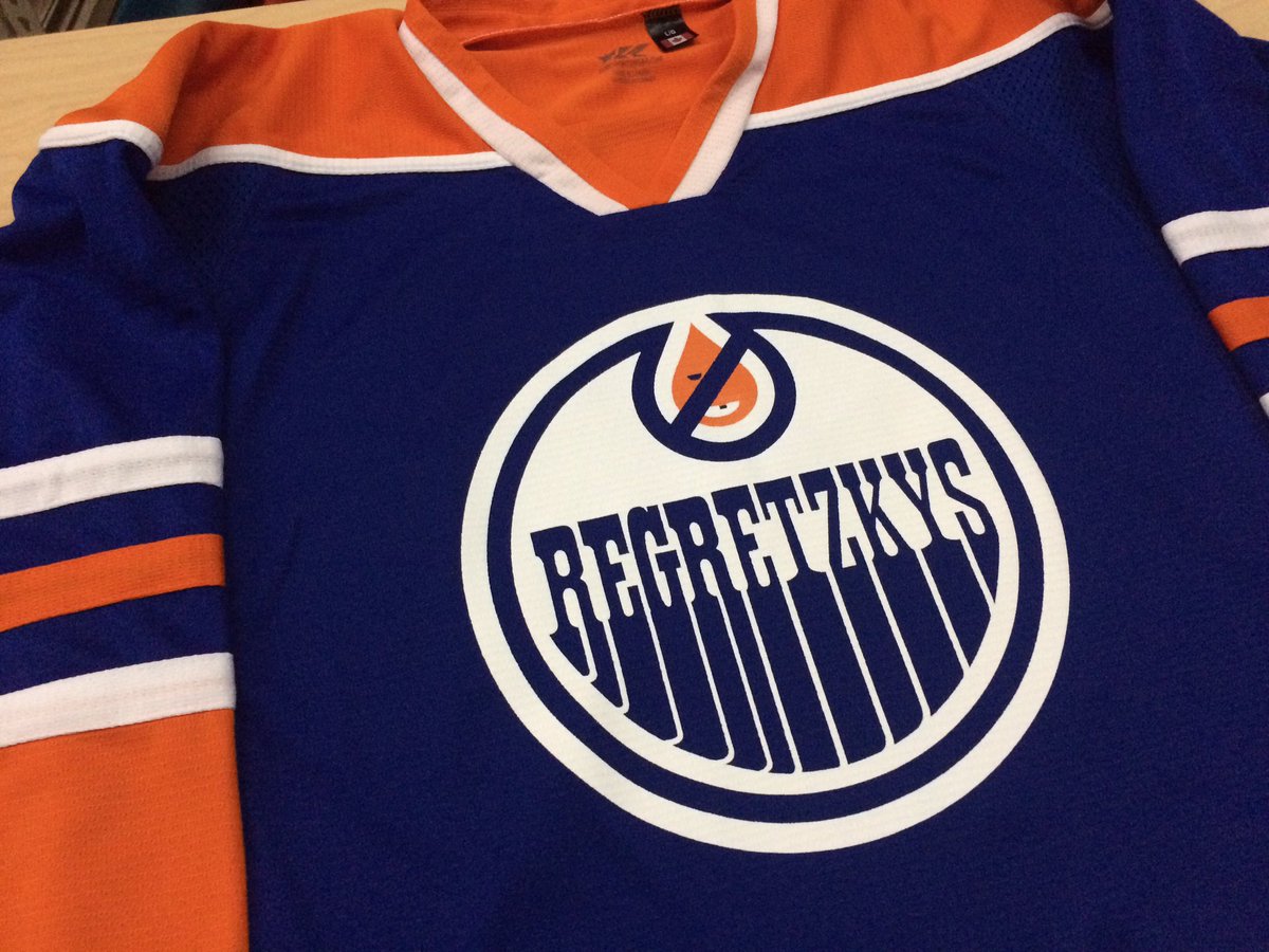 No Regretzkys Orange Hockey Jersey