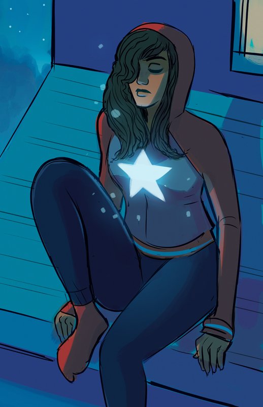 gibsonagogo's tweet photo. Started doodling late last night and it turned into Almost America Chavez? https://t.co/2pswEH926o https://t.co/D4yA6kLFka