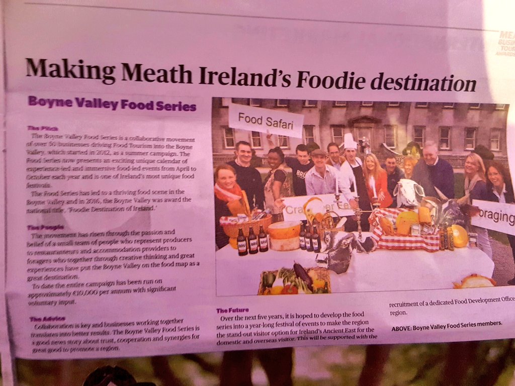Massive congrats to @BoyneValleyFood on winning Outstanding Festival Award 2016 #BVFood