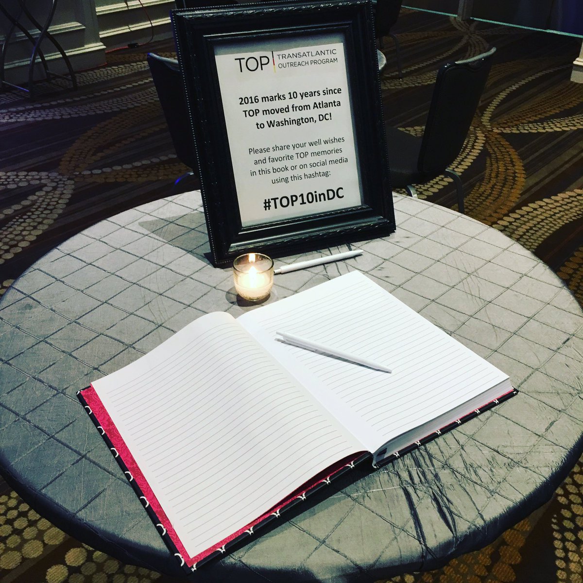 TOPTeachGermany's tweet photo. We're waiting for you to sign in! Come join us at the TOP Fellow of the Year reception. #topalumni #top10indc #topfellow #topstudytours https://t.co/H5tW4F32ka