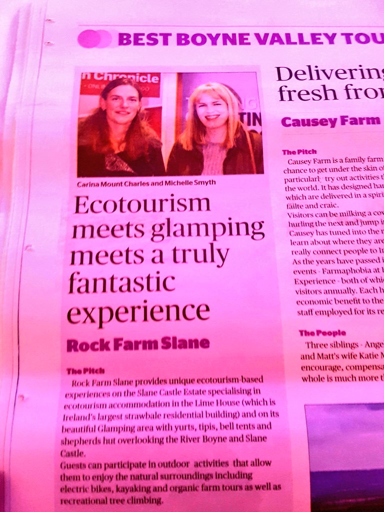 Well done <a href="/RockFarmSlane/">Rock Farm Slane</a> on winning Best Boyne Valley Tourism Experience in #Meath. Congratulations #MakeItMeath