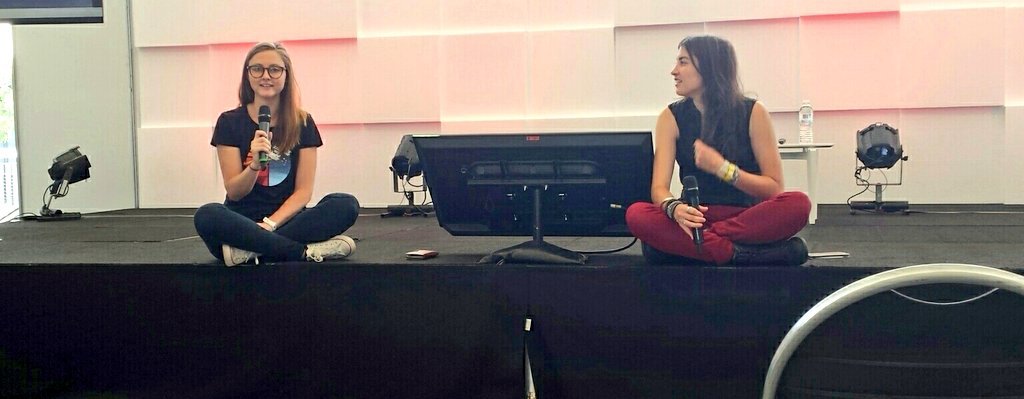 SophiaFrentz's tweet image. The most chill talk at #futureassembly #fa16 with Solange Cunin of cube rider and @MishManners