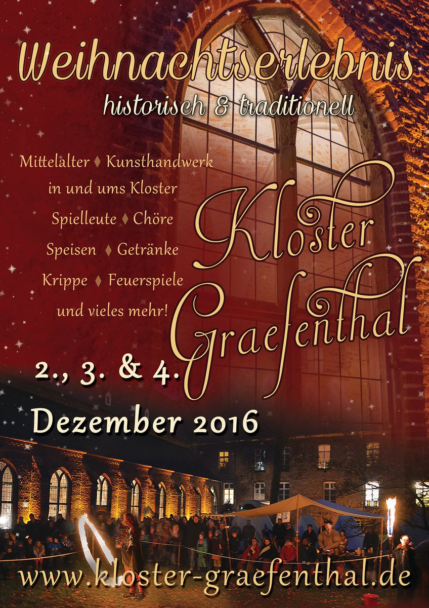 Dieses Wochenende auf <a href="/GraefenthalGoch/">Kloster Graefenthal</a>!