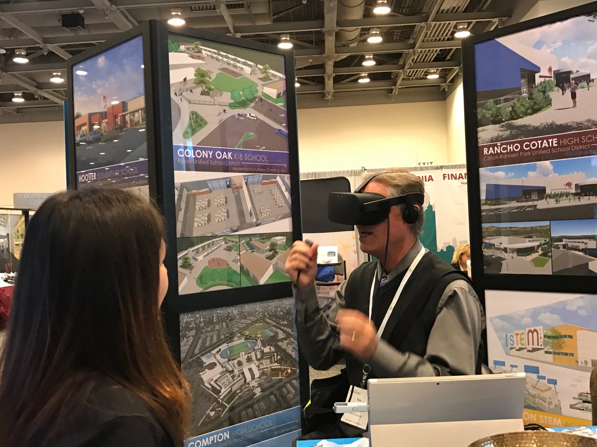 WLC_Architects's tweet photo. We're at the #CSBA2016 conference! Come by booth #601 and check out our VR headset! #VR #VirtualReality #architecture #design https://t.co/c5yiVuMT4U