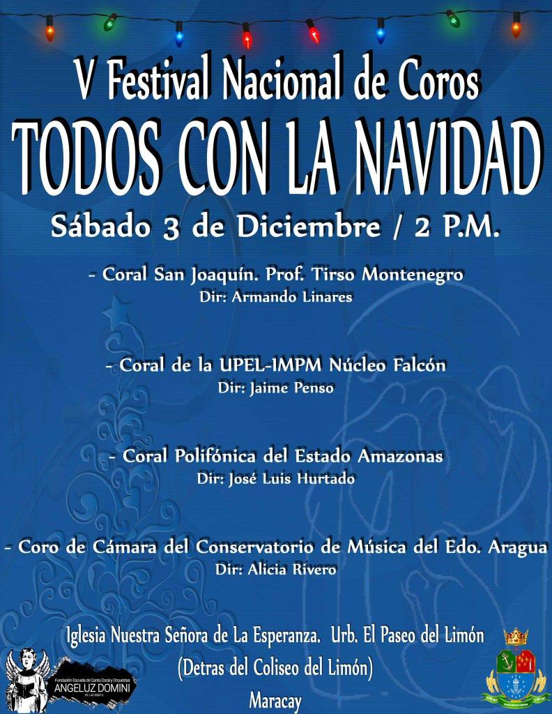 A sólo horas de nuestro próximo concierto navideño en #maracay. ¡te esperamos!