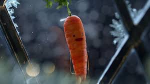 PaddyODonohoe's tweet photo. The face on the carrot in that Aldi ad makes him look like the Irish cousin of the South Park Member Berries https://t.co/Vgt98LISdC