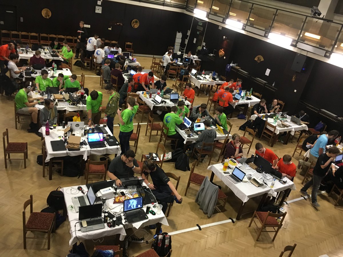 LadislavVenc's tweet photo. I would never imagine such "romance" on #juniorhack2016 at 1am :-). Hacked piano, music and challenge to climb the ladder for good picture. https://t.co/bzQL9sf92d