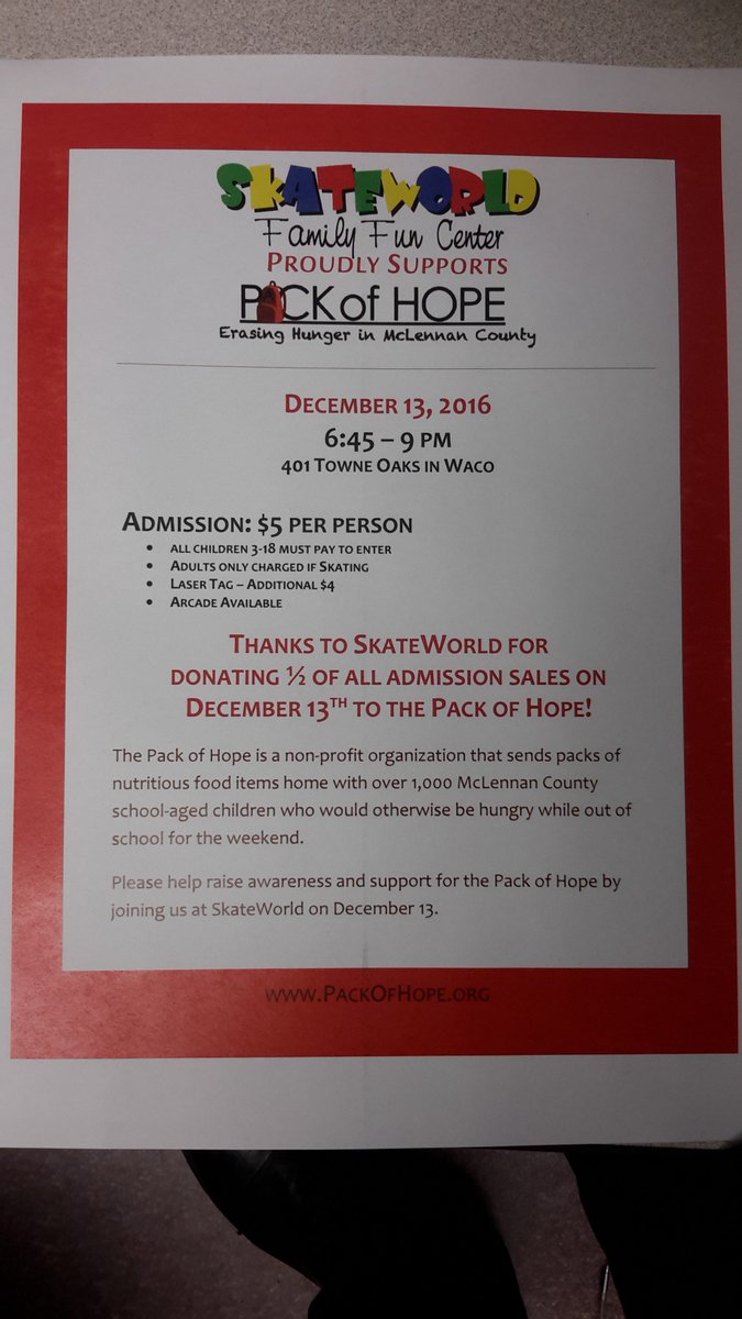 PackofHope's tweet image. Upcoming Fundraiser for McLennan County Pack of Hope.