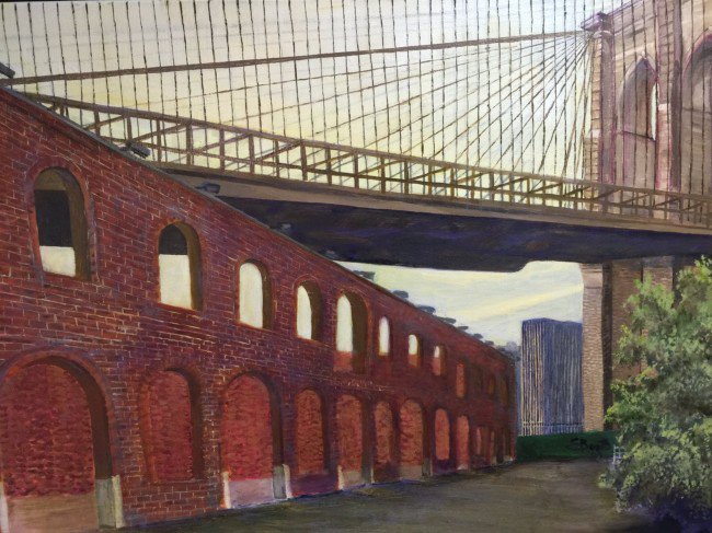 "Empire Fulton State Park" acrylic painting by Louis Ebarb @LouisEbarb artofday.com/wordpress/?p=7… #TwitterFirstFriday #Brooklyn #painting