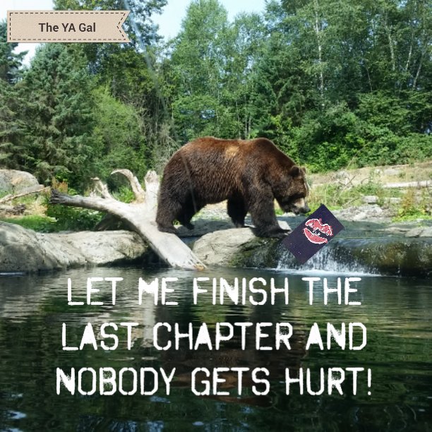 JennBardsley's tweet photo. #FlashbackFriday to when I found a bear at the zoo reading #thegirlwhofell by @shannonmparker 😉 #sixteentoread https://t.co/zGyI0MyXQN