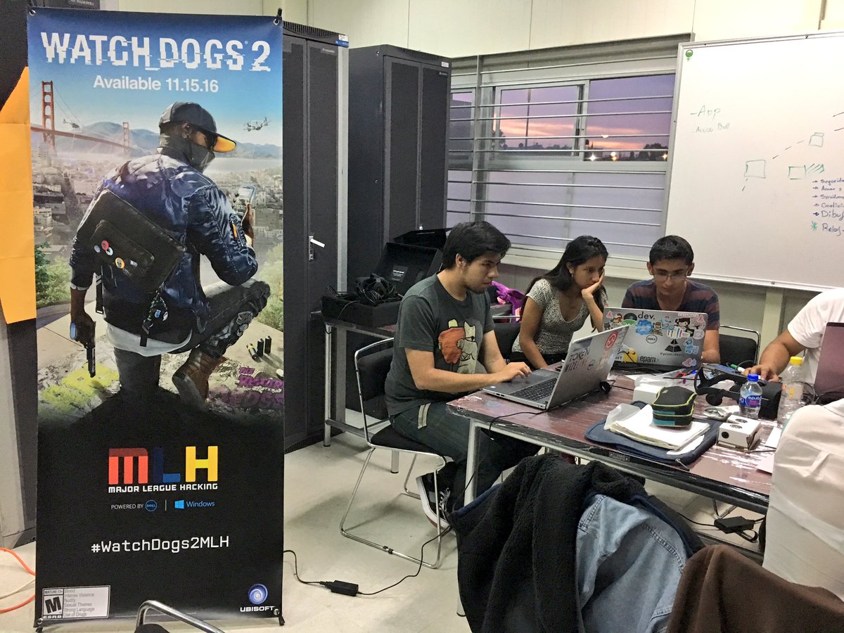 MLHacks's tweet photo. Who's going to defeat Blume Corp. at #CreativeHack?! #WatchDogs2MLH #BeCreative https://t.co/0a4BnAlhUA