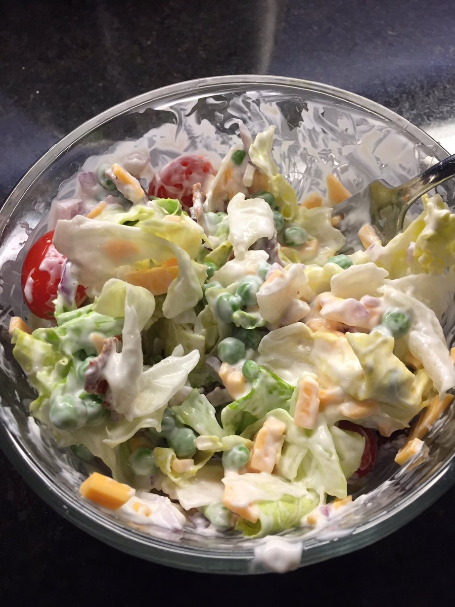 7 layer salad all mixed up yum