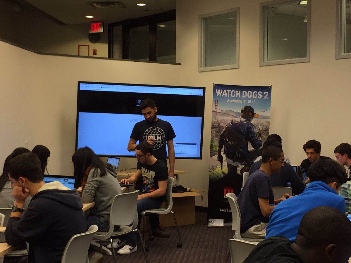 MLHacks's tweet photo. Our #Watchdogs2MLH CTF has started at @LehighHacks! Will these hackers be able to break into Blumes server from @watchdogsgame? https://t.co/NhAZ99WbqL