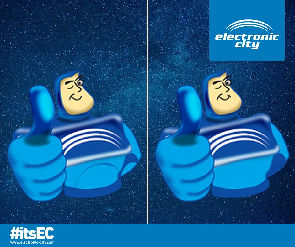electronic_city's tweet photo. Happy weekend! Ayo, tebak jumlah dan sebutkan titik perbedaan diantara kedua gambar #ECMan berikut ini. #itsEC https://t.co/Ut6yzzHtFy
