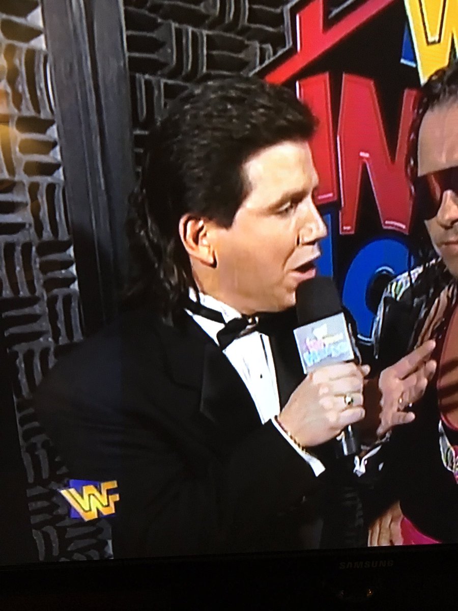 BenOffHours's tweet photo. Oh my. Todd Pettengill is the leader in the clubhouse for Mullet of the Night. #INYourHouse #FansRewind @TheFansPodcast https://t.co/nryZVuvizs