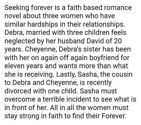 KhRita40's tweet photo. Coming 2017. #author #romance #faithbasedromance #love #relationship #seekingforever2017 https://t.co/Wd5TdTgk8D