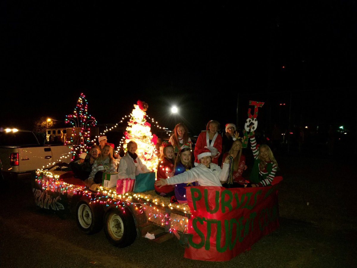 purvismiddle's tweet photo. Purvis Middle Student Council at the Christmas parade. #LCSDunited https://t.co/N5AUUVdM5B