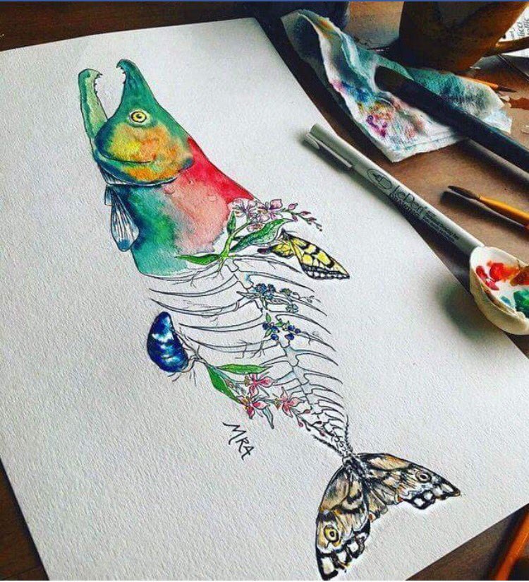 Francesthefish's tweet photo. .@AKSalmonProject Amazing photo of the week from The Salmon Project #salmonsketch #art 
https://t.co/oxZxVX4m2C https://t.co/s10z56hHJw