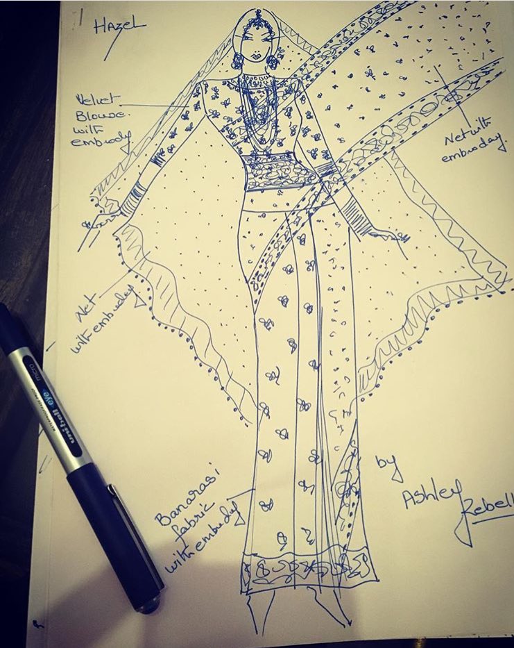 Ashley Rebello (@ashley_rebello1) on Twitter photo Now that she is married.. Here is the sketch that <a href="/hazelkeech/">Hazel Keech</a> & I had decided on.. Hope you like the design like she did. ❤️💍 Now that she is married.. Here is the sketch that <a href="/hazelkeech/">Hazel Keech</a> & I had decided on.. Hope you like the design like she did. ❤️💍