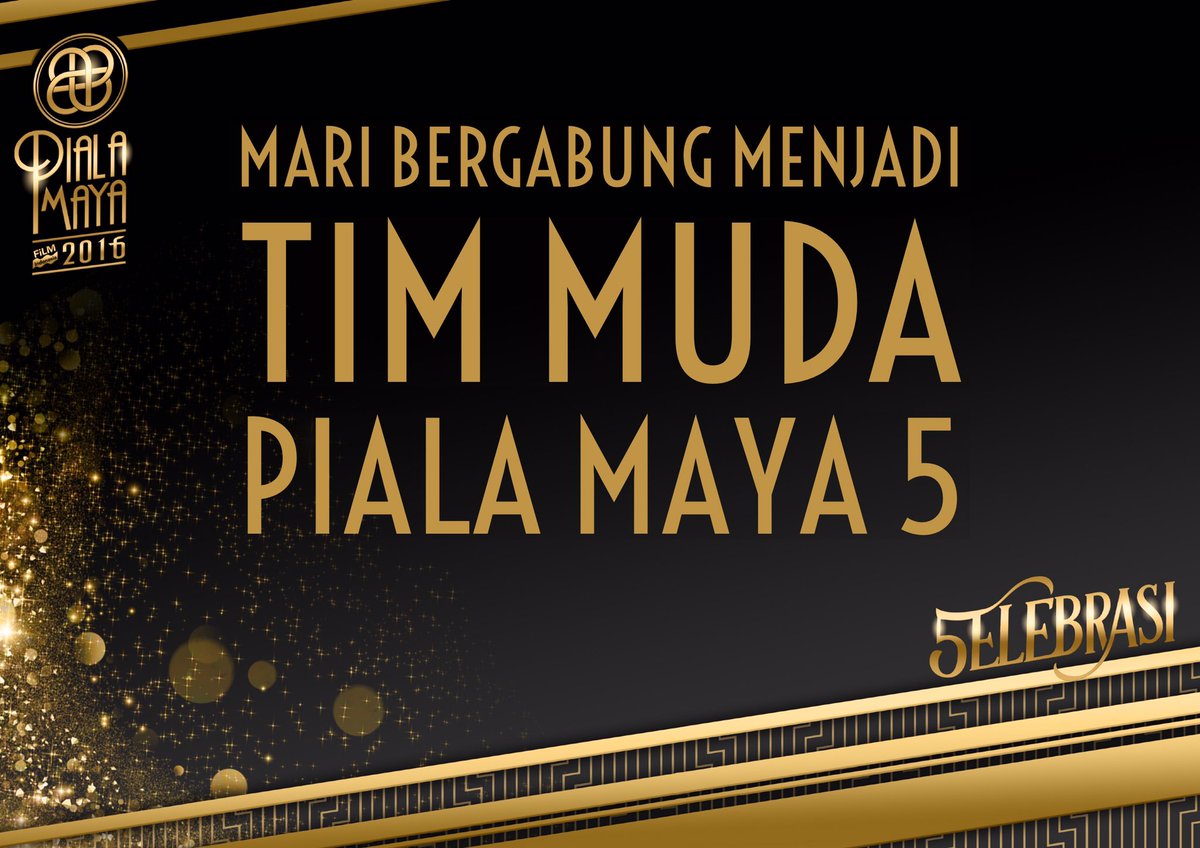 FILM_Indonesia's tweet photo. Mari bergabung sebagai TIM MUDA @PialaMaya #5ELEBRASI !!
Cara mendaftar jadi #timmuda, klik : https://t.co/oEr6Tf1jyI https://t.co/o96cuxVWfT