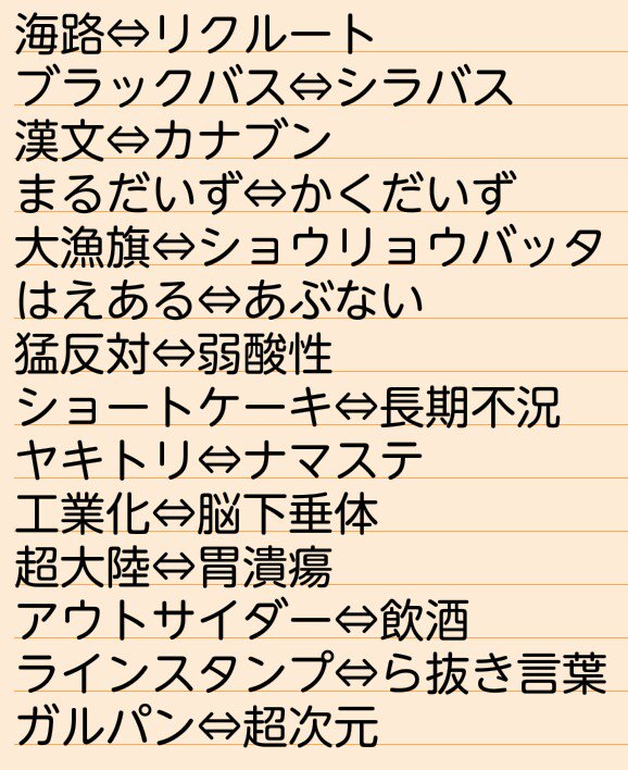 海路 の対義語は リクルート 一見対義語っぽい 偽対義語 まとめ Togetter