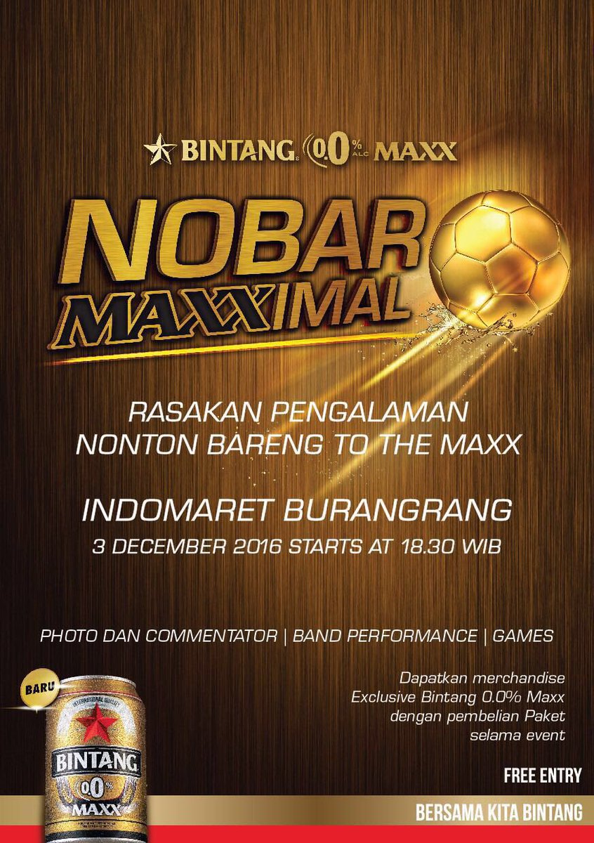 mikey_bost's tweet photo. Yuk #NobarMaxximal sama Bintang Maxx pertandingan Big Match weekend ini|3 Desember di Indomaret Jl. Burangrang. Starts at 18.30 WIB https://t.co/Raj6AVN2PQ