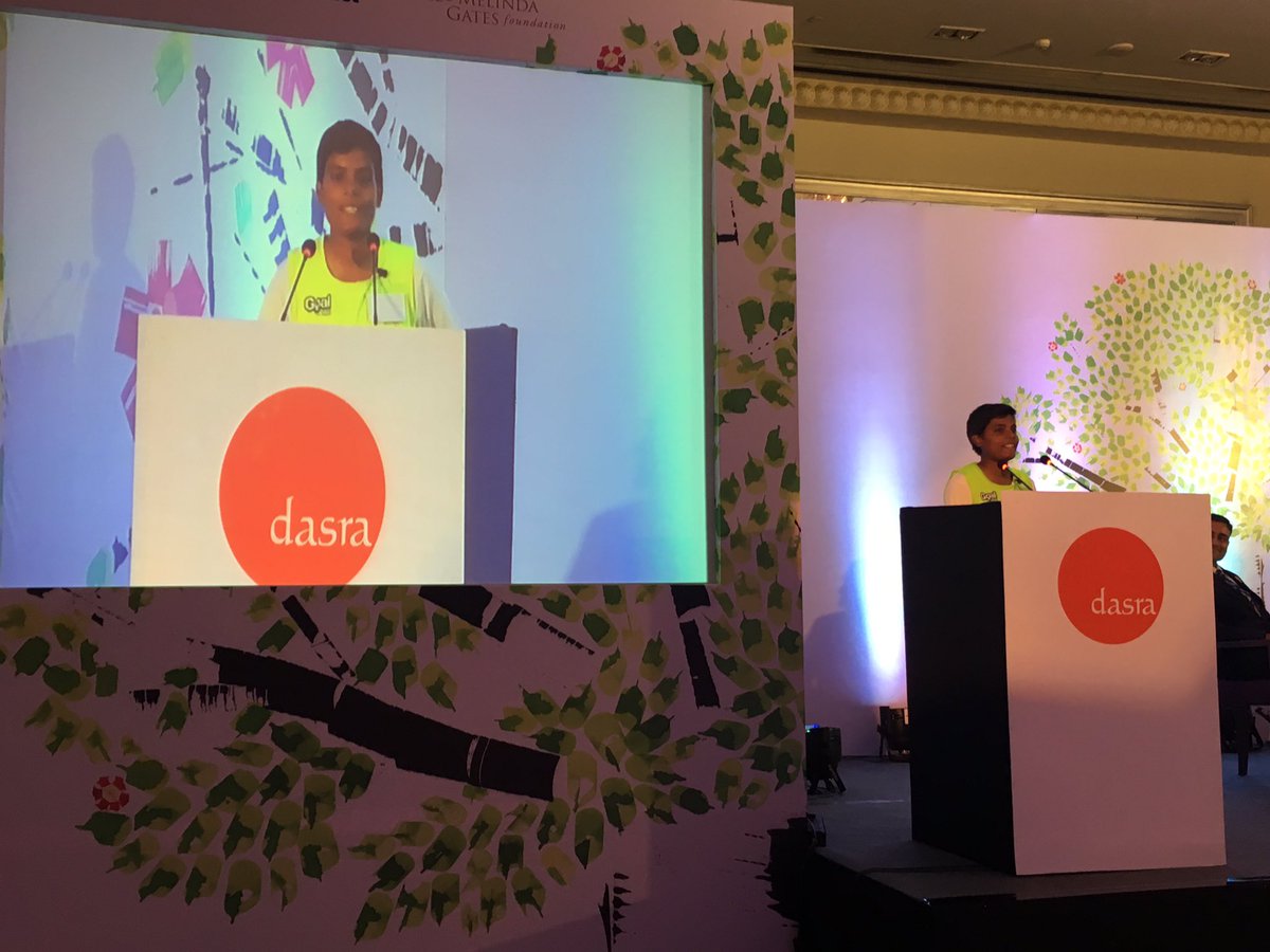 dasra's tweet photo. Naina from @Naz_India_Goal shares her personal growth story of confidence and esteem, at Dasra Philanthropy Forum #dpf2016 #socialchange https://t.co/Qv9N2JmE7L
