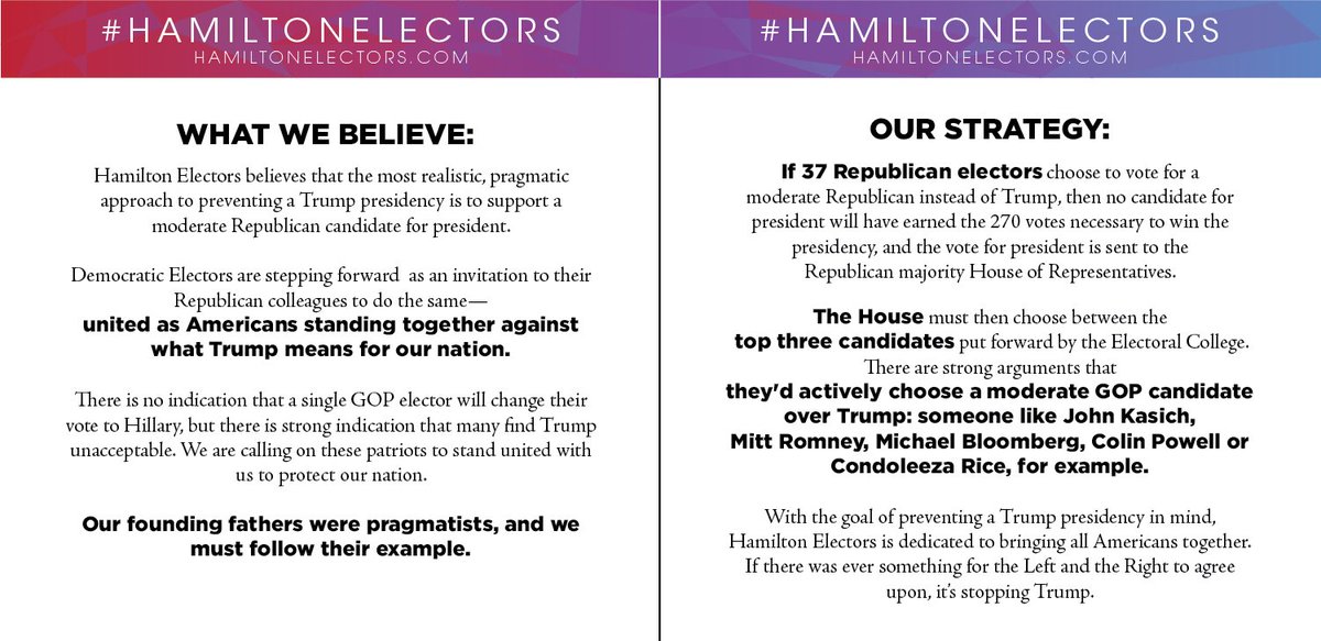 HamiltonElector's tweet photo. Curious about #HamiltonElectors strategy? Get clear here, and then unite with us to #stoptrump: https://t.co/G3BHdcByUD
