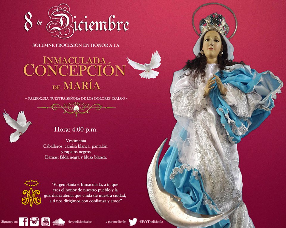 FeYTradicionIz's tweet photo. Solemne y tradicional Procesión de la Inmaculada Concepción. https://t.co/xTTzYklJux