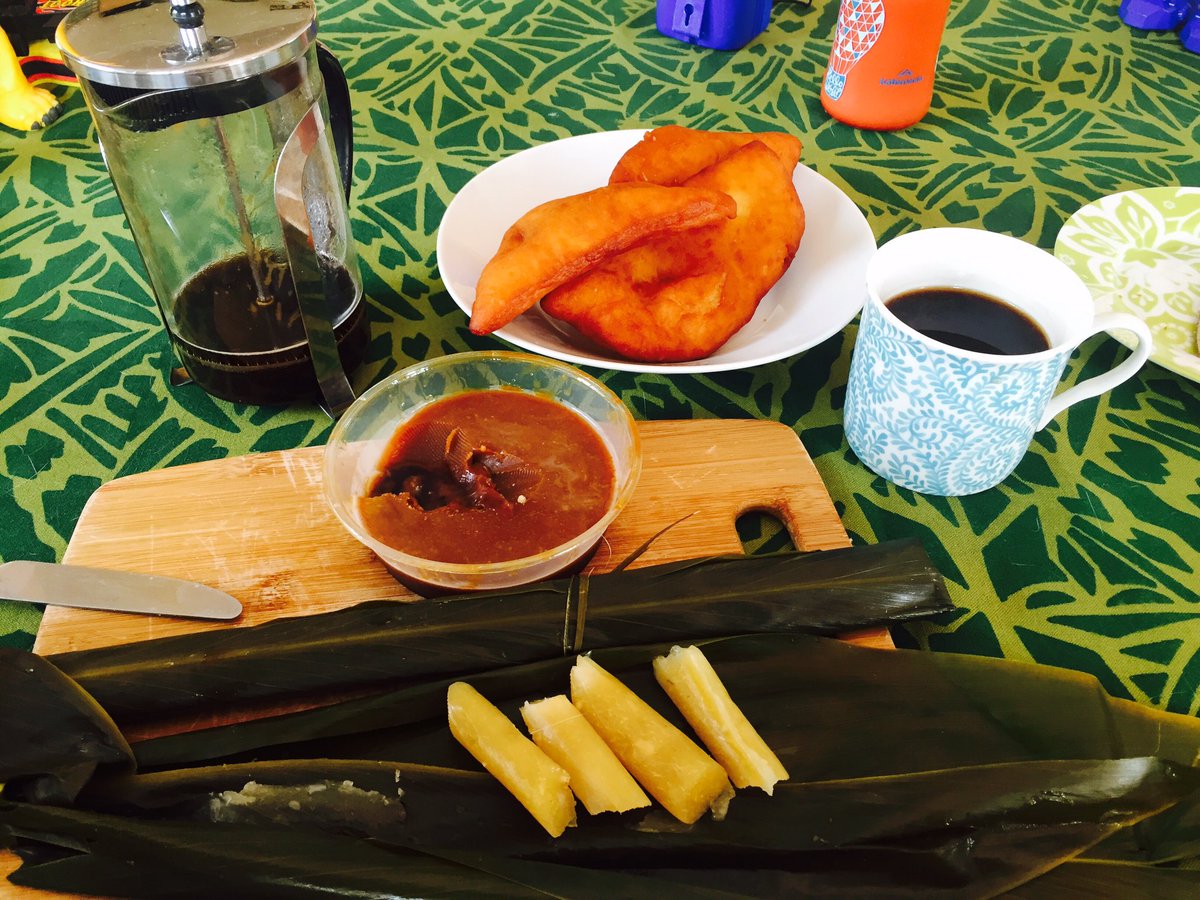 jtleqa's tweet photo. When your breaky is from around the #globe coconut jam#samoa bila &amp; pancake #Fiji coffee #Guatemala  #boom https://t.co/DG6rohpITd
