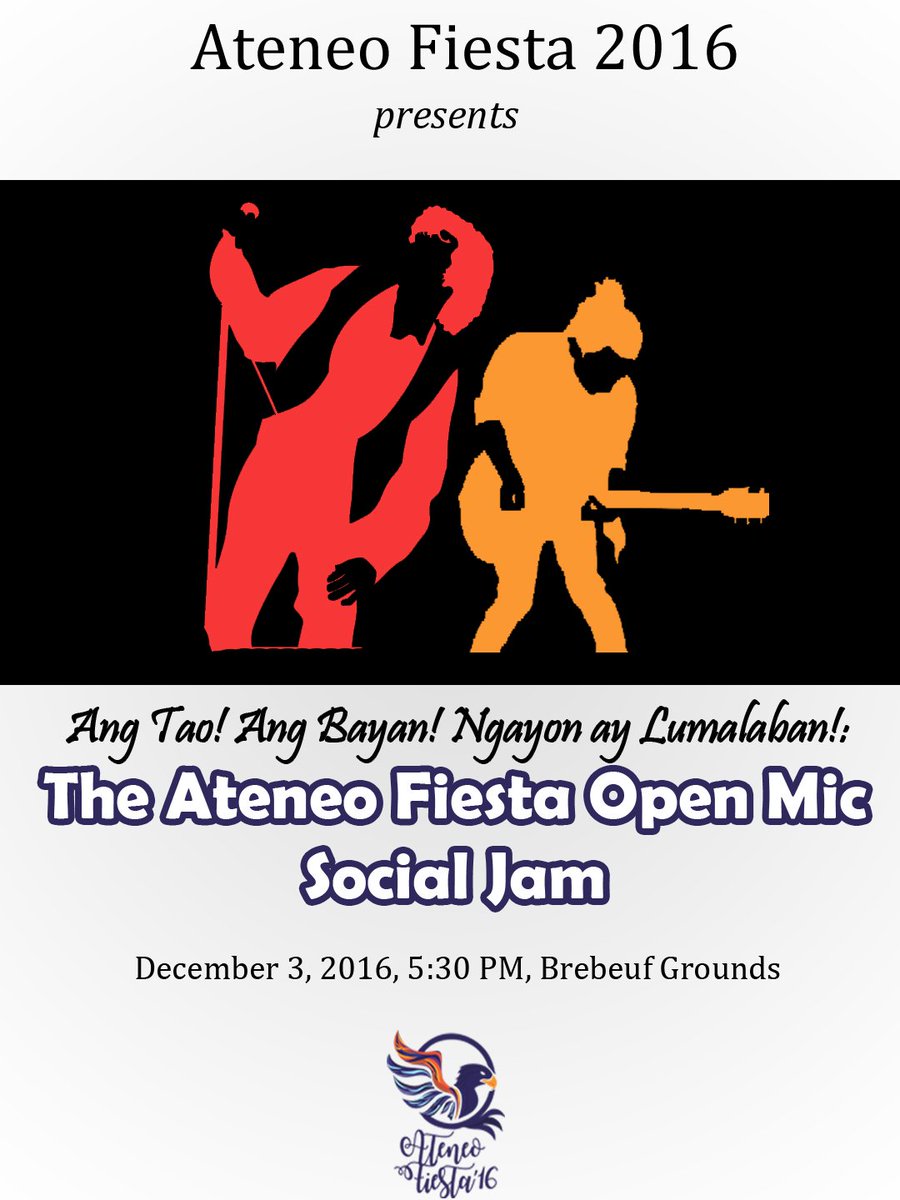 iamidiosyncratc's tweet photo. Bitin ba kayo kagabi? Guess what, meron pa!
Jam with us and chill later!
#Atfest2016 #OpenMic2 #SocialJam https://t.co/wH41N5a9Rv