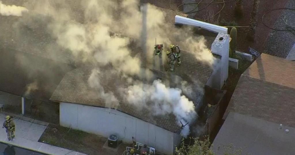 Arizona teen jumps off school bus to save his dog from house fire cbsn.ws/2gR3jYr