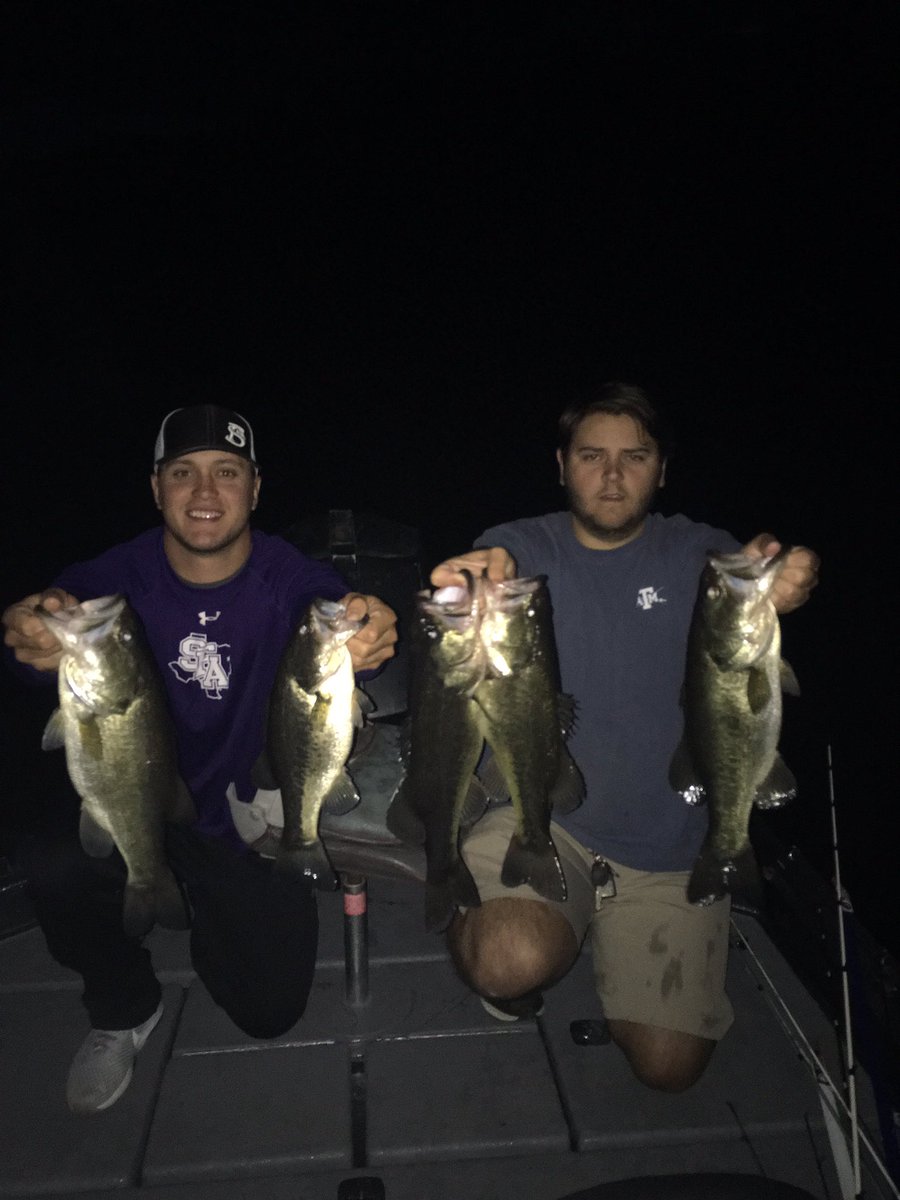 edofham's tweet photo. Nice haul for @xxxBigHammy on Lake Pinkston tonight #sfabass #tforods https://t.co/YSw3nhzFRo