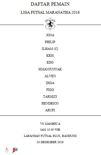 Daftar Pemain #VMFC A vs Mambri A - Kick off jam 10.00 WIB
#VMFCday #MakeManah #HajarMambri #KuduJUARA