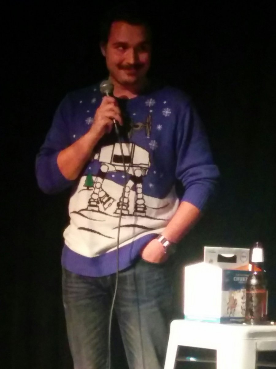 bethc729's tweet photo. Best. Christmas. Sweater. Ever!!! #boadlive #starwars https://t.co/xeO6dmUCfK