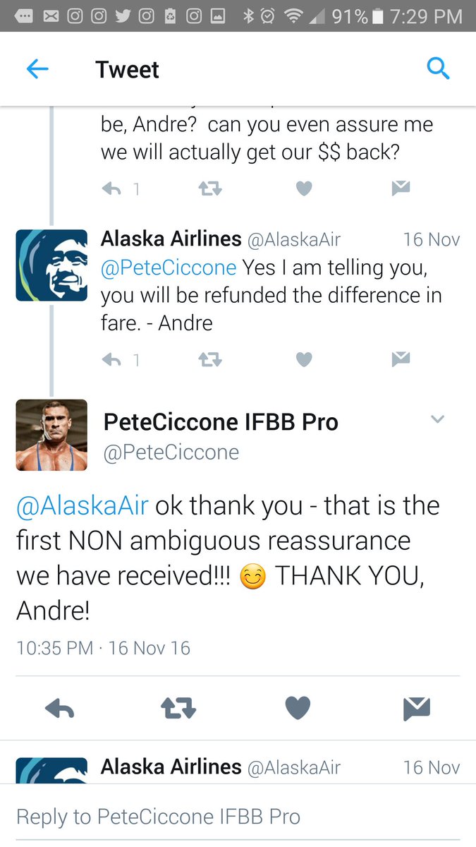 BS on <a href="/AlaskaAir/">Alaska Airlines</a> and their Twitter boy, Andre....yeah, Im some kinda pissed.  #sorrynotsorry