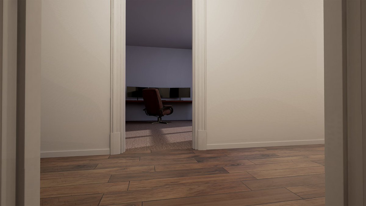 FrightDevBlog's tweet image. Just got done with building lighting for the office. Feel like this would make a good #archviz project. #indiedev #UE4 #indiegame