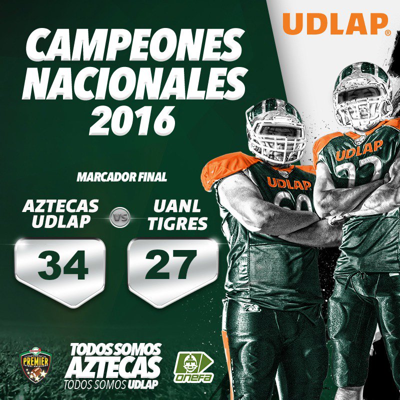aztecasudlap's tweet photo. #AztecasUDLAP, Campeones Nacionales 2016. 
#CampeónDeCampeones. #TodosSomosAztecas #TodosSomosUDLAP
¡Somos el equipo #1 de México! https://t.co/ecqZAiF1p9