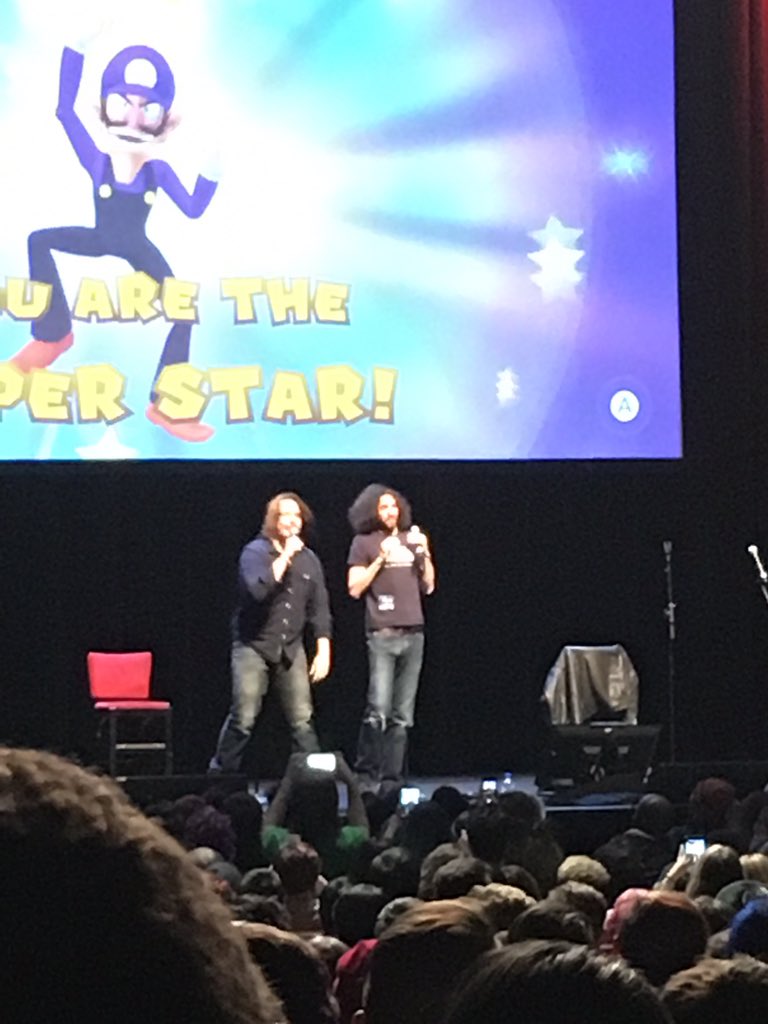 Amber8786's tweet photo. Thanks for a great time @GameGrumps thanks guys. #GoToadGo #BakedZiti https://t.co/0tcdUcJs2V