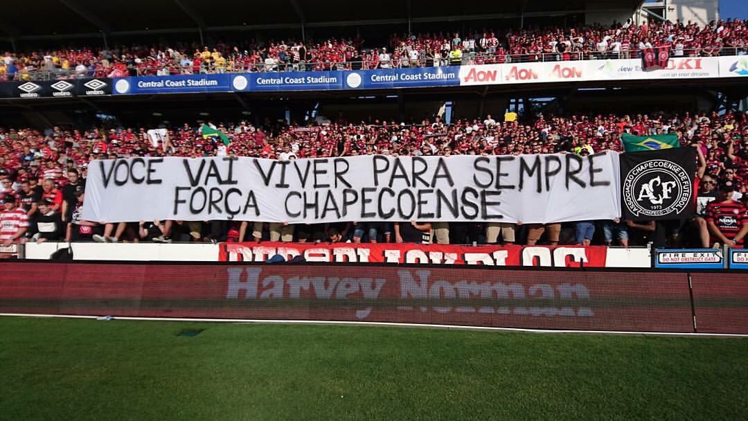firewiredigital's tweet photo. .@wswanderersfc supporters showing solidarity with the football family. #forcachape Photo: @efcso https://t.co/Ux4fk0upwB