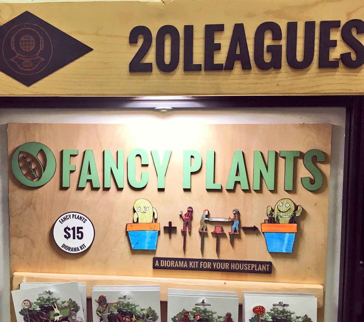 CraftySeattle's tweet image. Always appreciate the pricing &amp;amp; whimsy of @20Leagues. No stocking is complete w/o some taxidermy or dioramas! #urbancraftuprising