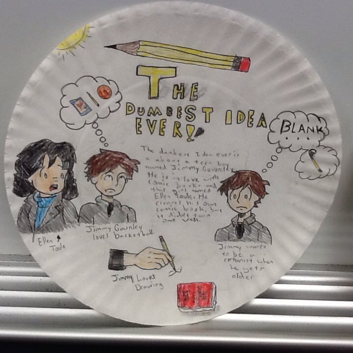 Teachr4's tweet photo. Students getting ready for our "Dinner Table" book talks. Love this artwork! https://t.co/qnKR19hpvZ