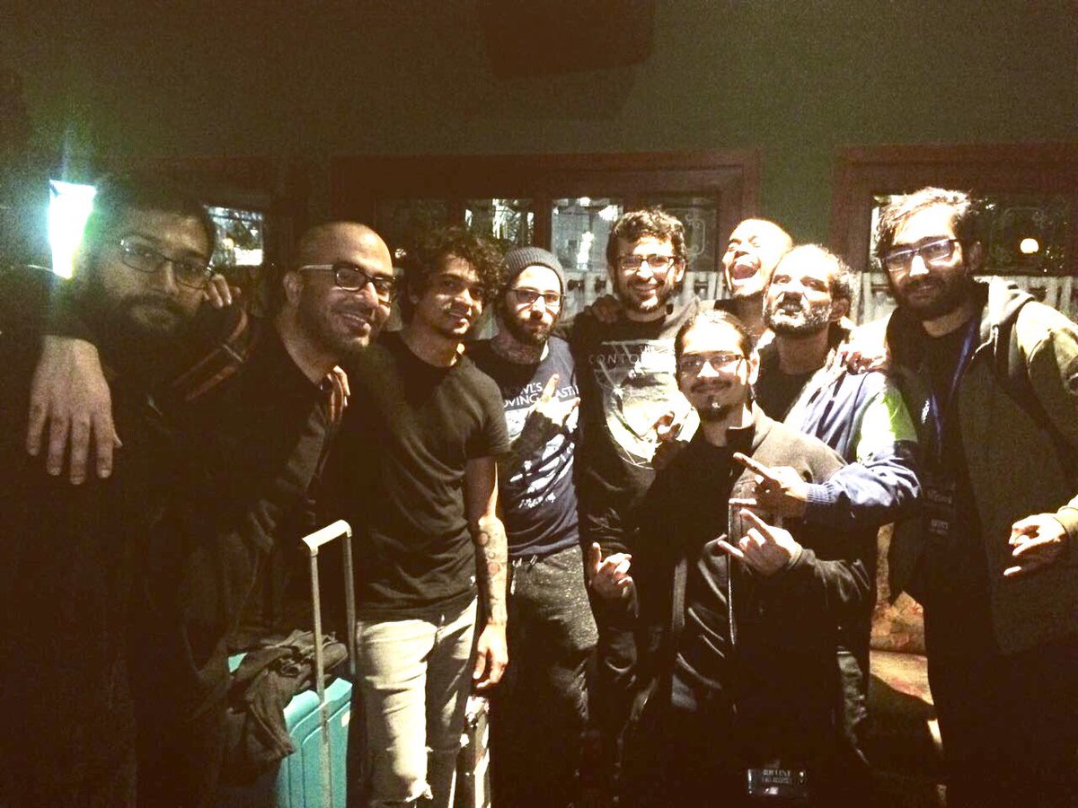 whatescapesme's tweet photo. Thank you Kolkata for this memorable night. We had a blast and what an honour it was to share stage with the mighty @skyharbormusic 
#prog https://t.co/qfYwSRexru