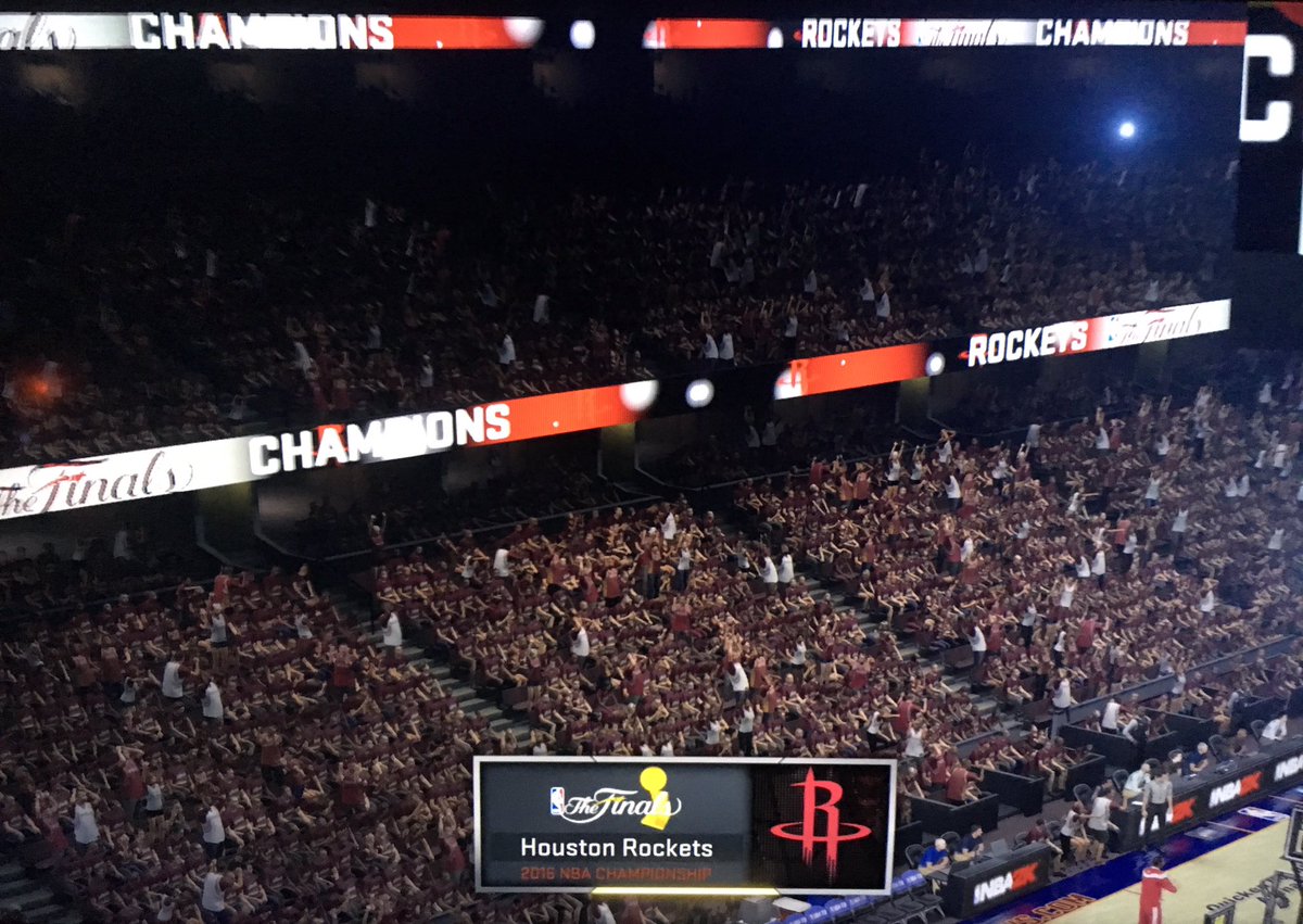 elReySN's tweet photo. Houston is officially #ClutchCity as #ER44 & the Rockets defeat LeBron and the Cavaliers to win the #elReyLeague Finals, 4-2. https://t.co/UWPY8YlKCg