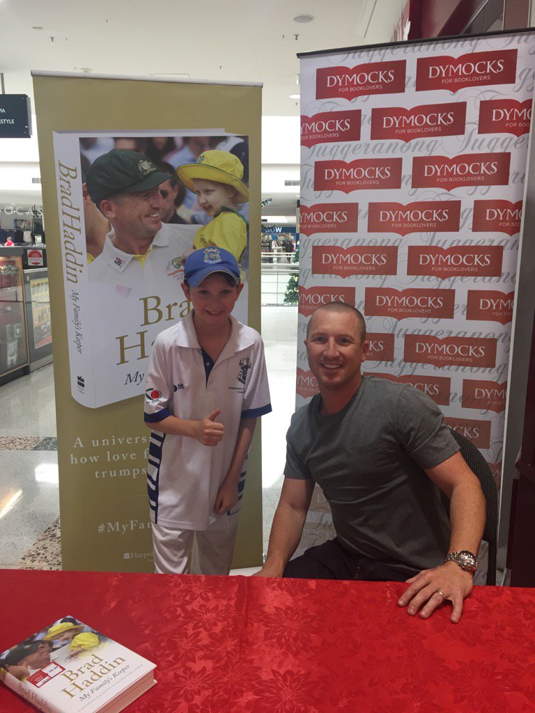 We meet lots of great fans, including Jack <a href="/DymTug/">Dymocks Tuggeranong</a> today. Signed copies of My Family's Keeper are in store now.